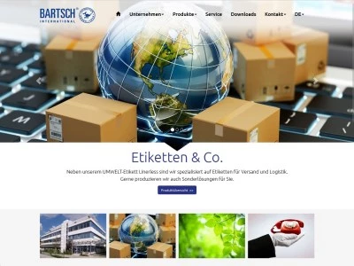 Website von Bartsch International GmbH