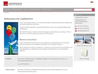 Website von LogiDataTech electronic GmbH