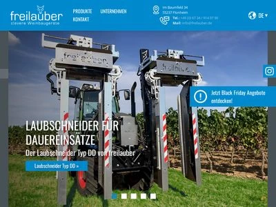 Website von freilauber GmbH