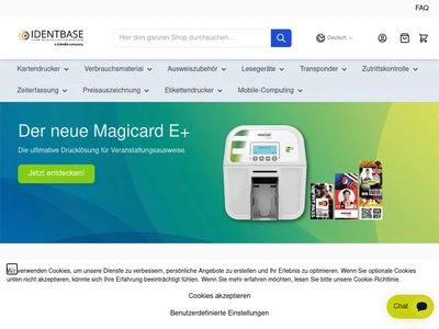 Website von Identbase GmbH