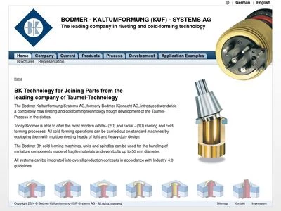 Website von Bodmer Küsnacht AG