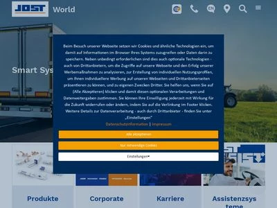 Website von JOST-Werke Deutschland GmbH