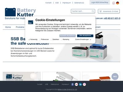 Website von Battery-Kutter GmbH & Co. KG