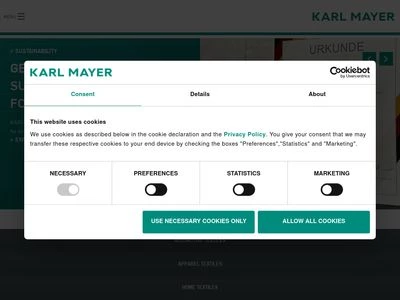 Website von KARL MAYER Holding GmbH & Co. KG