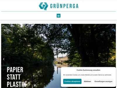 Website von GRÜNPERGA Papier GmbH