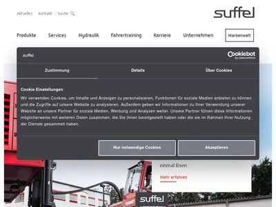 Website von Suffel Fördertechnik GmbH & Co. KG