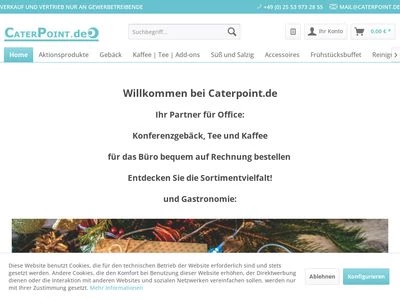 Website von Cater Point