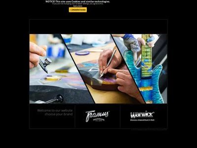 Website von Warwick GmbH & Co Music Equipment KG