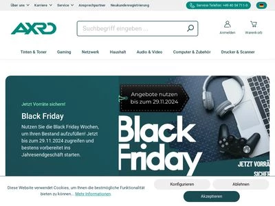 Website von AXRO GmbH