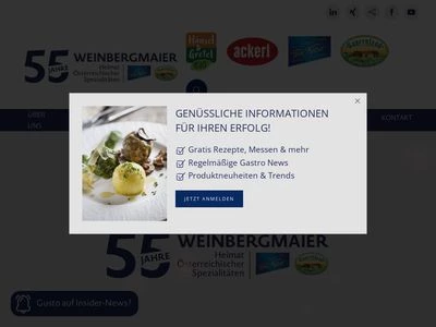 Website von WEINBERGMAIER GmbH