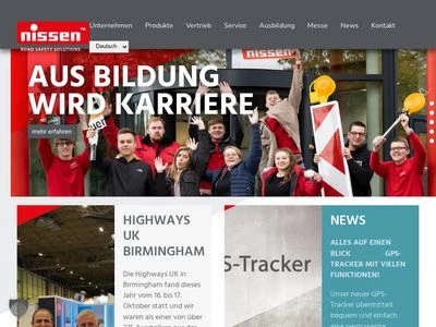 Website von Adolf Nissen Elektrobau GmbH + Co. KG