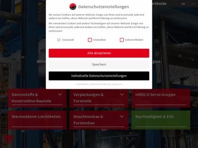 Website von HIRSCH Servo AG