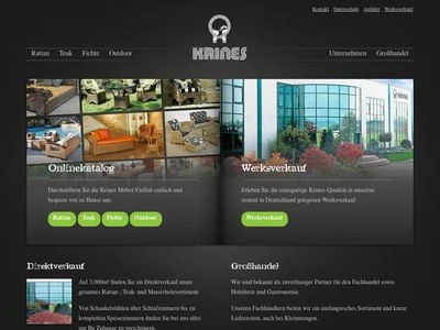 Website von Krines Rattan