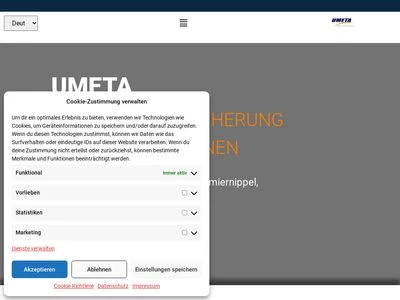 Website von UMETA Hermann Ulrichskötter Metallwarenfabrik GmbH & Co. KG