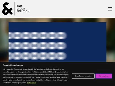 Website von F&P Stock Solution GmbH