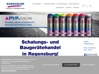 Website von Hermann Daeschler Schalungs- und Baugeräte-GmbH