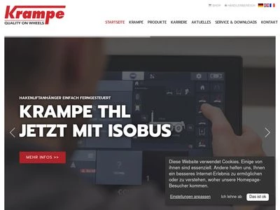 Website von Krampe Fahrzeugbau GmbH