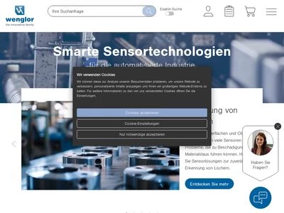 Website von wenglor sensoric elektronische Geräte GmbH