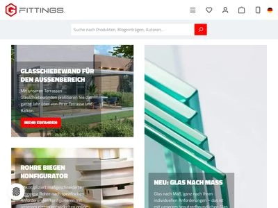 Website von G-FITTINGS GmbH