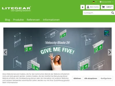 Website von Litegear GmbH