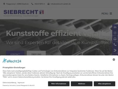 Website von Siebrecht GmbH