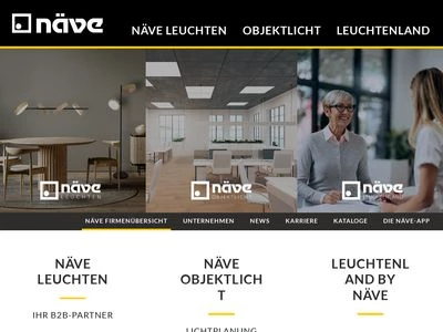 Website von Näve - Leuchten GmbH