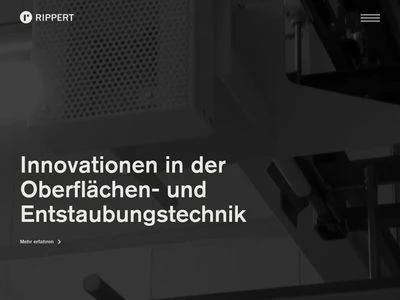 Website von Rippert Anlagentechnik GmbH & Co. KG