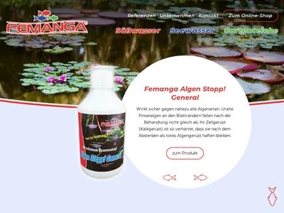 Website von Pond Repair GmbH