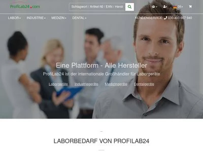 Website von ProfiLab24 GmbH