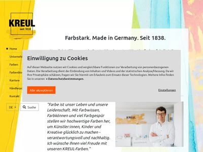 Website von C.Kreul GmbH & Co. KG