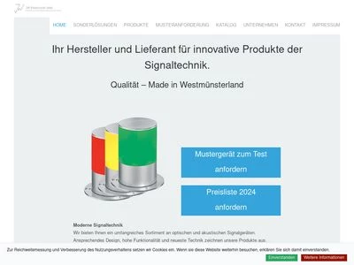 Website von JW Elektronik OHG