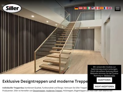 Website von Siller Treppen