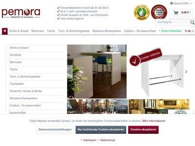 Website von pemora GmbH. & Co. KG