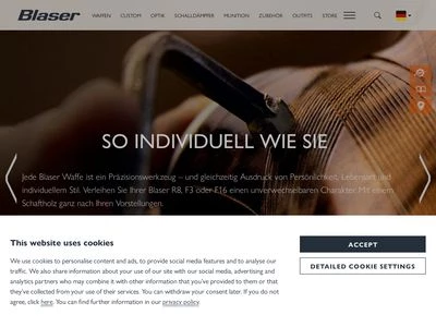 Website von Blaser GmbH