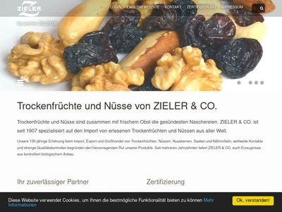 Website von ZIELER & CO. GmbH