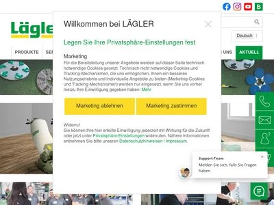 Website von Eugen Lägler GmbH