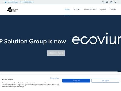 Website von MHP Solution Group GmbH
