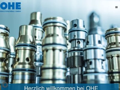 Website von OHE Maschinenbau GmbH