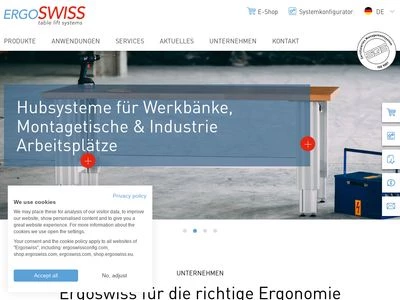 Website von Ergoswiss AG