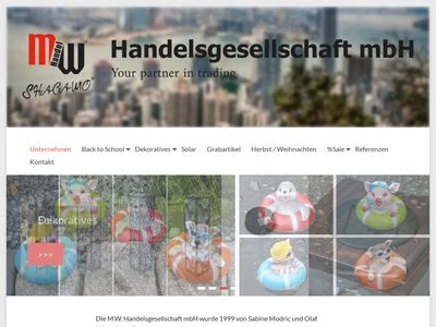 Website von MW Handelsgesellschaft mbH