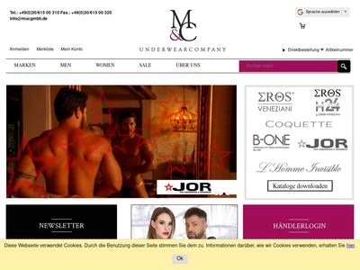 Website von M&C GmbH