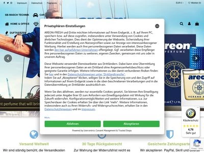 Website von erio FRESH GmbH & Co.KG