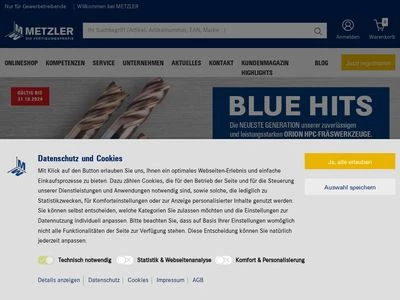 Website von Metzler GmbH & Co KG