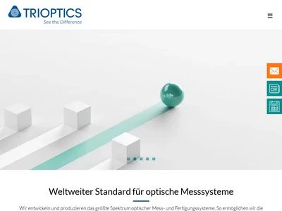 Website von TRIOPTICS GmbH