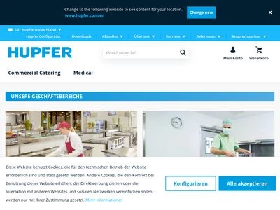 Website von HUPFER® Metallwerke GmbH & Co. KG