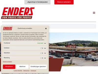 Website von ENDERS GmbH & Co.KG