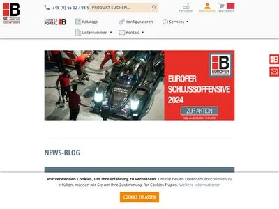 Website von BBT Eurofer Baubeschlaghandel GmbH