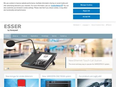 Website von Novar GmbH