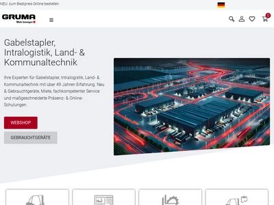 Website von GRUMA Nutzfahrzeuge GmbH 