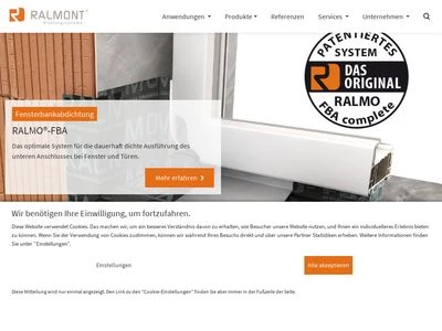 Website von Ralmont GmbH